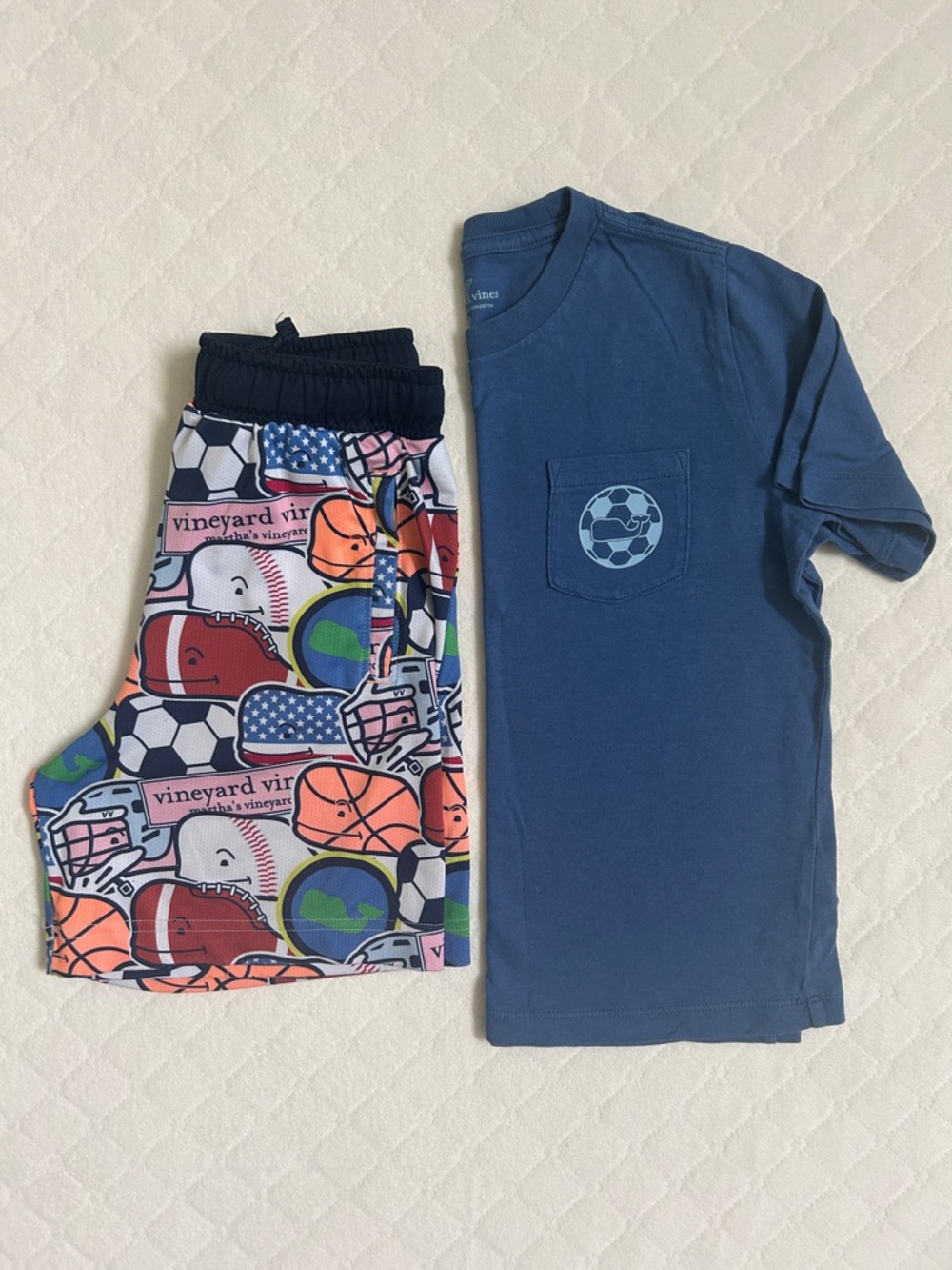 Vineyard Vines | Soccer Tshirt and All Sports Shorts Bundle | 6